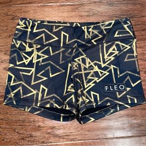 FLEO Gold Triangle Booty Shorts size XS